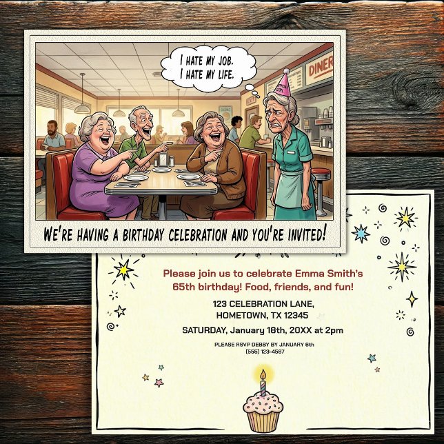 Invitación a la fiesta de cumpleaños de una person (Subido por el creador)