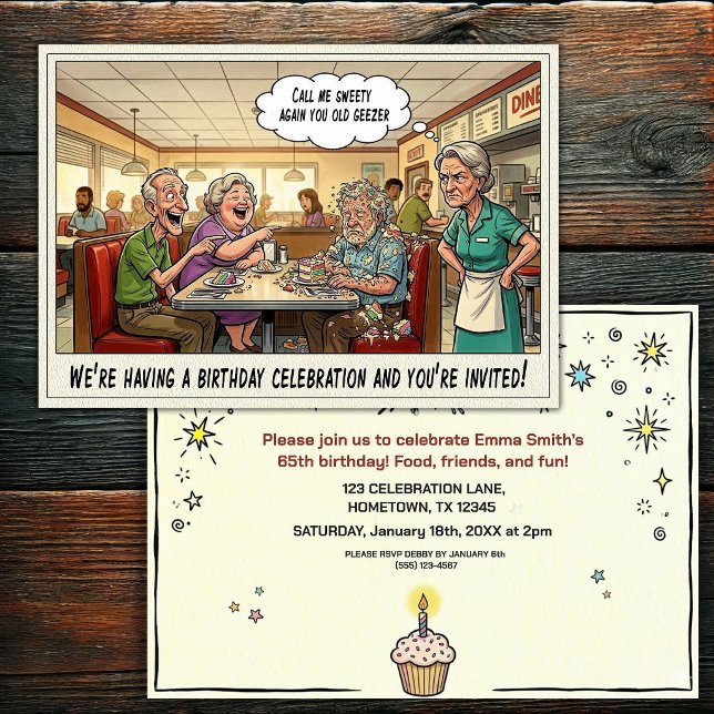 Invitación a la fiesta de cumpleaños de una person (Subido por el creador)