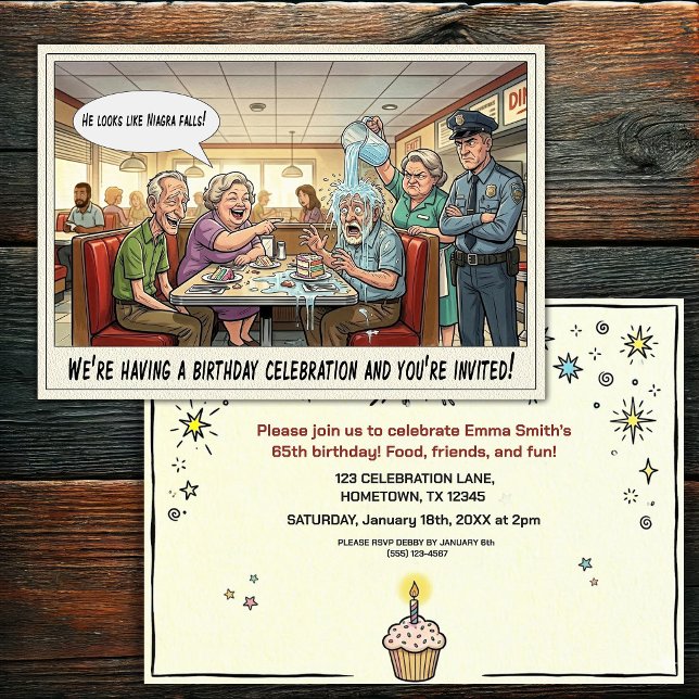 Invitación a la fiesta de cumpleaños de una person (Subido por el creador)