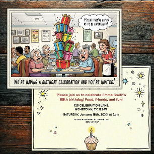 Invitación a la fiesta de cumpleaños de una person
