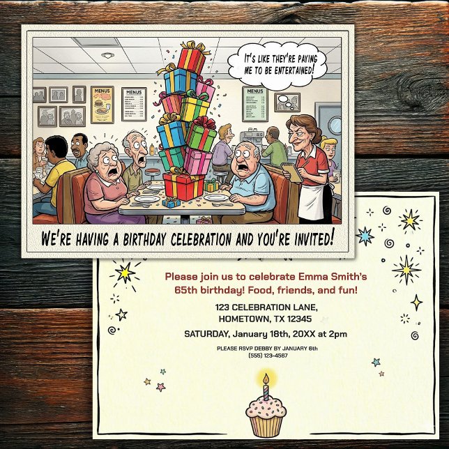 Invitación a la fiesta de cumpleaños de una person (Subido por el creador)