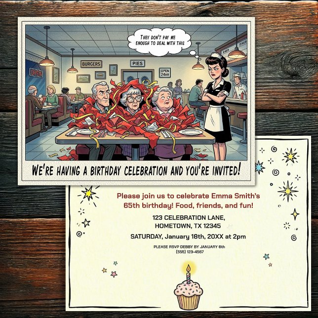 Invitación a la fiesta de cumpleaños de una person (Subido por el creador)