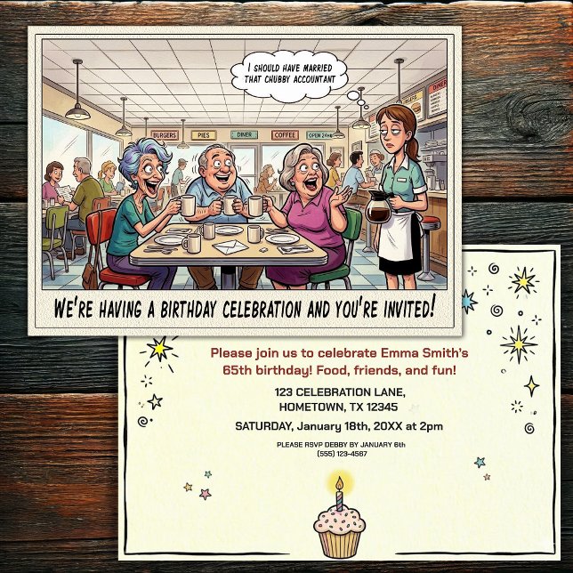 Invitación a la fiesta de cumpleaños de una person (Subido por el creador)