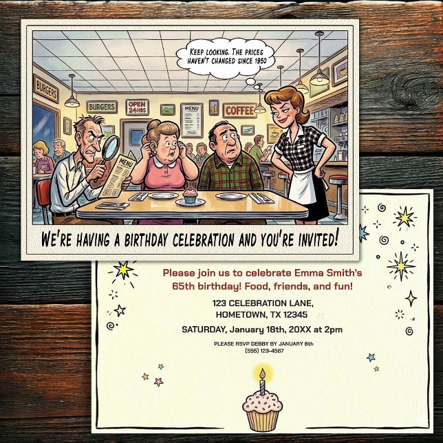 Invitación a la fiesta de cumpleaños de una person (Subido por el creador)
