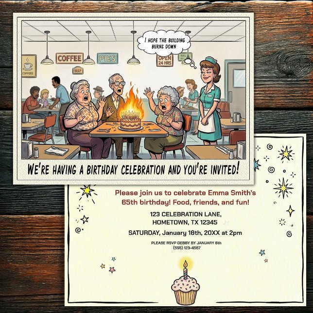Invitación a la fiesta de cumpleaños de una person (Subido por el creador)