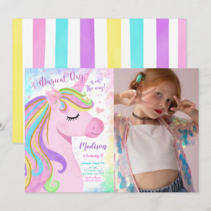 Invitación a la fiesta de cumpleaños de Unicornio