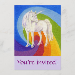Invitación a la fiesta de cumpleaños de Unicornio