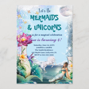 Invitación A La Fiesta De Cumpleaños De Unicornio