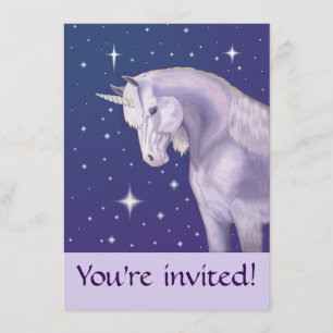 Invitación a la fiesta de cumpleaños de Unicornio