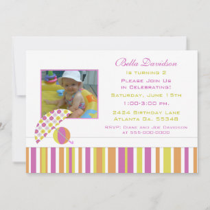 Invitación a la fiesta de cumpleaños de verano