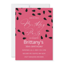 invitación a la fiesta de cumpleaños de verano de 