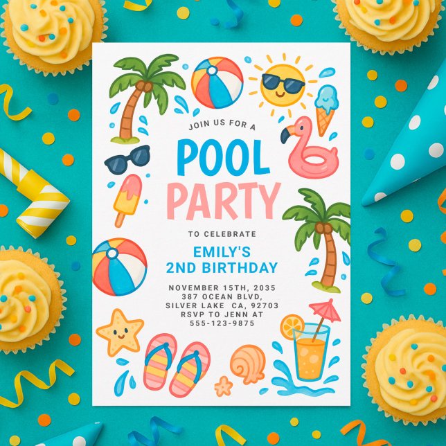 Invitación a la fiesta de cumpleaños de verano del (Subido por el creador)
