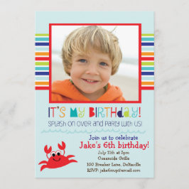 Invitación a la fiesta de cumpleaños de verano del