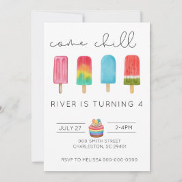 Invitación a la fiesta de cumpleaños de verano par