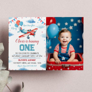 Invitación a la fiesta de cumpleaños de Vintage Ai