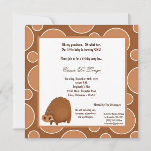 Invitación a la fiesta de cumpleaños de Warthog Po