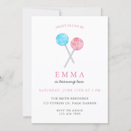 Invitación a la fiesta de cumpleaños de Watercolor