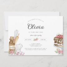 Invitación a la fiesta de cumpleaños de Watercolor