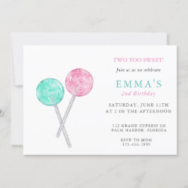 Invitación a la fiesta de cumpleaños de Watercolor