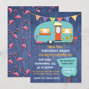 Invitación a la fiesta de cumpleaños de White Tras