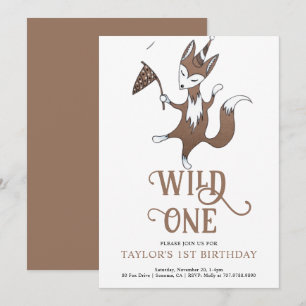 Invitación a la fiesta de cumpleaños de Wild One