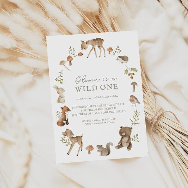 Invitación a la fiesta de cumpleaños de Wild One W (Subido por el creador)