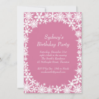 Invitación a la fiesta de cumpleaños de Winter Lac