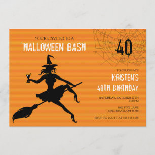Invitación a la fiesta de cumpleaños de Witch & We