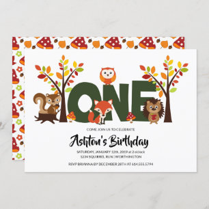 Invitación a la fiesta de cumpleaños de Woodland A