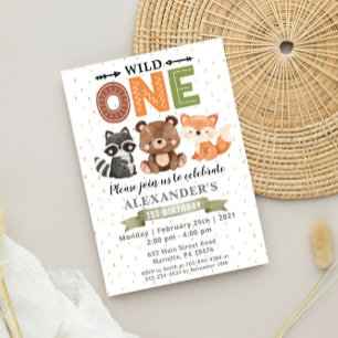 Invitación a la fiesta de cumpleaños de Woodland W