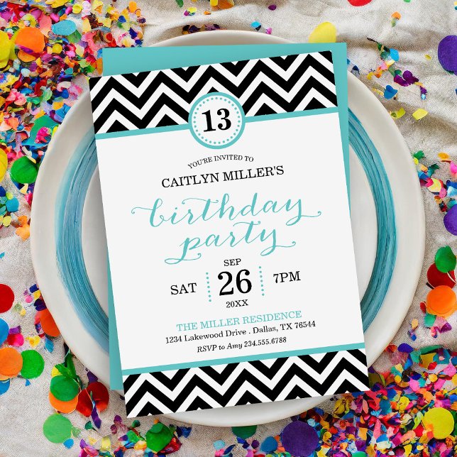 Invitación a la fiesta de cumpleaños de Zigzag Che (Subido por el creador)