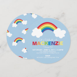 Invitación a la fiesta de cumpleaños del arco iris