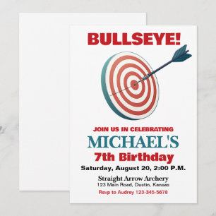 Invitación a la fiesta de cumpleaños del arquero B