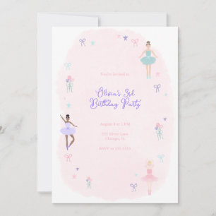 Invitación a la fiesta de cumpleaños del ballet