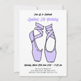 Invitación a la fiesta de cumpleaños del Ballet mi