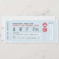 Invitación a la fiesta de cumpleaños del billete d