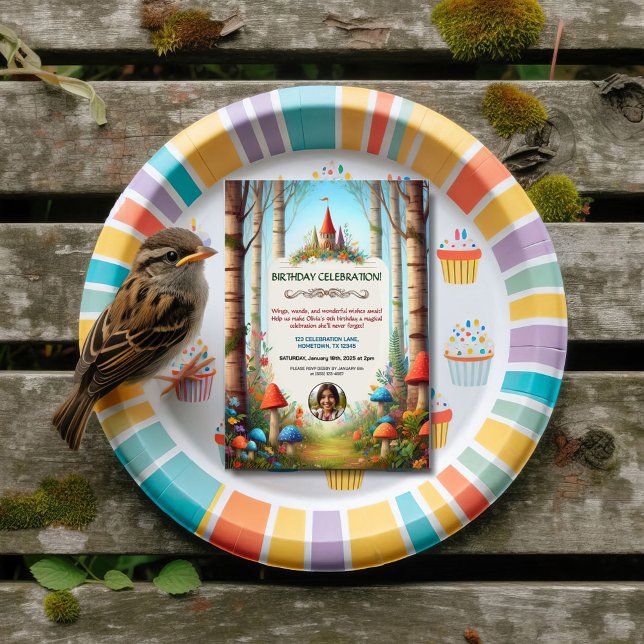 Invitación a la fiesta de cumpleaños del bosque in (Subido por el creador)