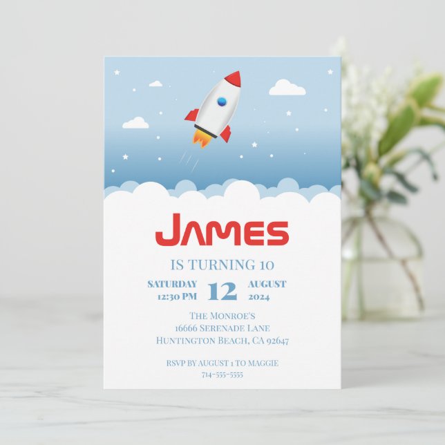 Invitación a la fiesta de cumpleaños del buque de  (Anverso de pie)