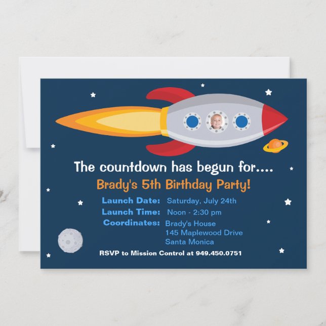 Invitación a la fiesta de cumpleaños del buque de  (Anverso)