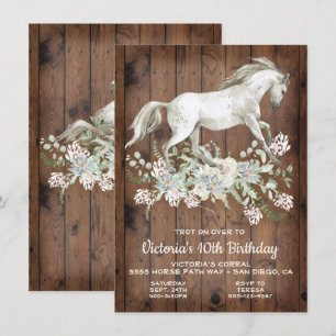 Invitación a la fiesta de cumpleaños del caballo b