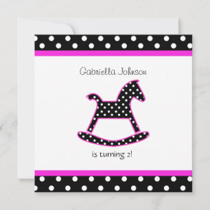 Invitación a la fiesta de cumpleaños del caballo d