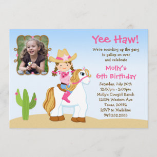 Invitación a la fiesta de cumpleaños del caballo d