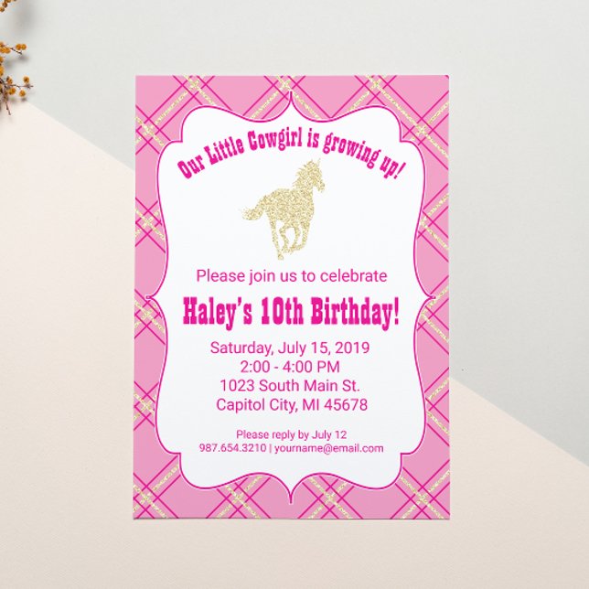 Invitación a la fiesta de cumpleaños del caballo d (Subido por el creador)