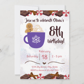 Invitación a la fiesta de cumpleaños del Cacao cal
