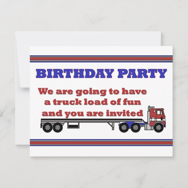 Invitación a la fiesta de cumpleaños del camarote  (Anverso)
