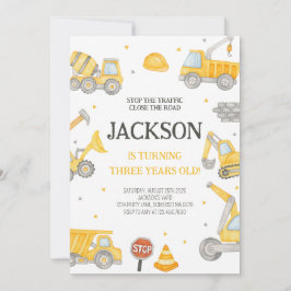 Invitación a la fiesta de cumpleaños del camión de