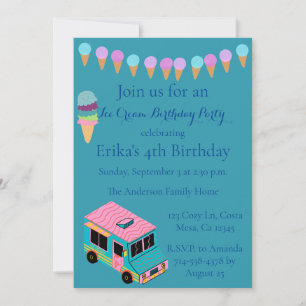 Invitación a la fiesta de cumpleaños del Camión de
