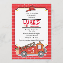 Invitación a la fiesta de cumpleaños del Camión de