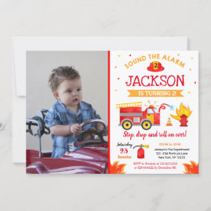 Invitación a la fiesta de cumpleaños del camión de