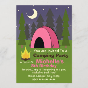 Invitación a la fiesta de cumpleaños del campament
